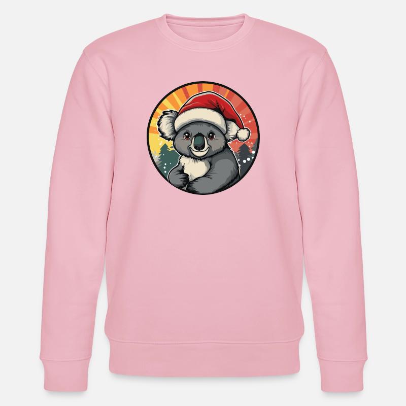 Collectionneur de Koala de Noël - Sweat bio CHANGER Stanley/Stella Unisexe - rose pâle