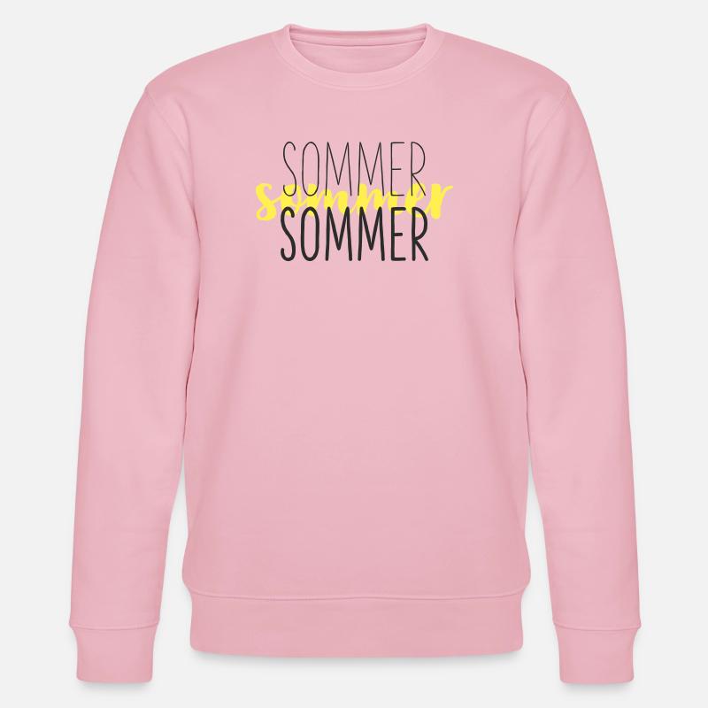 Sommer Gelb Schwarz - Stanley/Stella Unisex Bio-Sweatshirt CHANGER  - Hellrosa