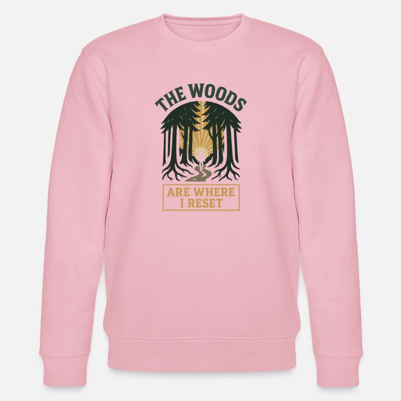 Forest Walk Overthinker Mental Reset - Stanley/Stella Unisex Bio-Sweatshirt CHANGER  - Hellrosa