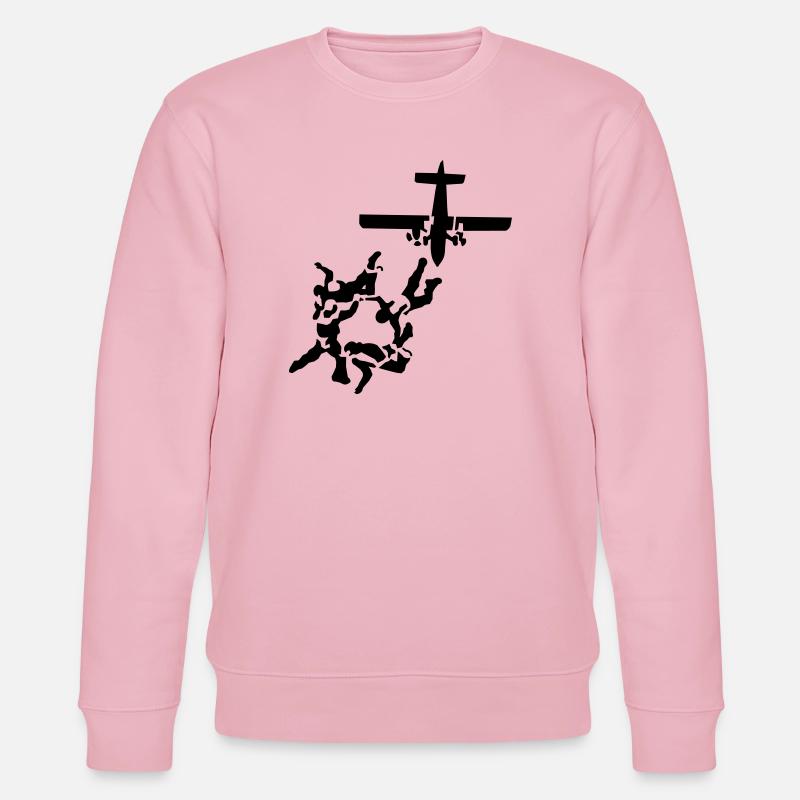 parachutisme - Sweat bio CHANGER Stanley/Stella Unisexe - rose pâle