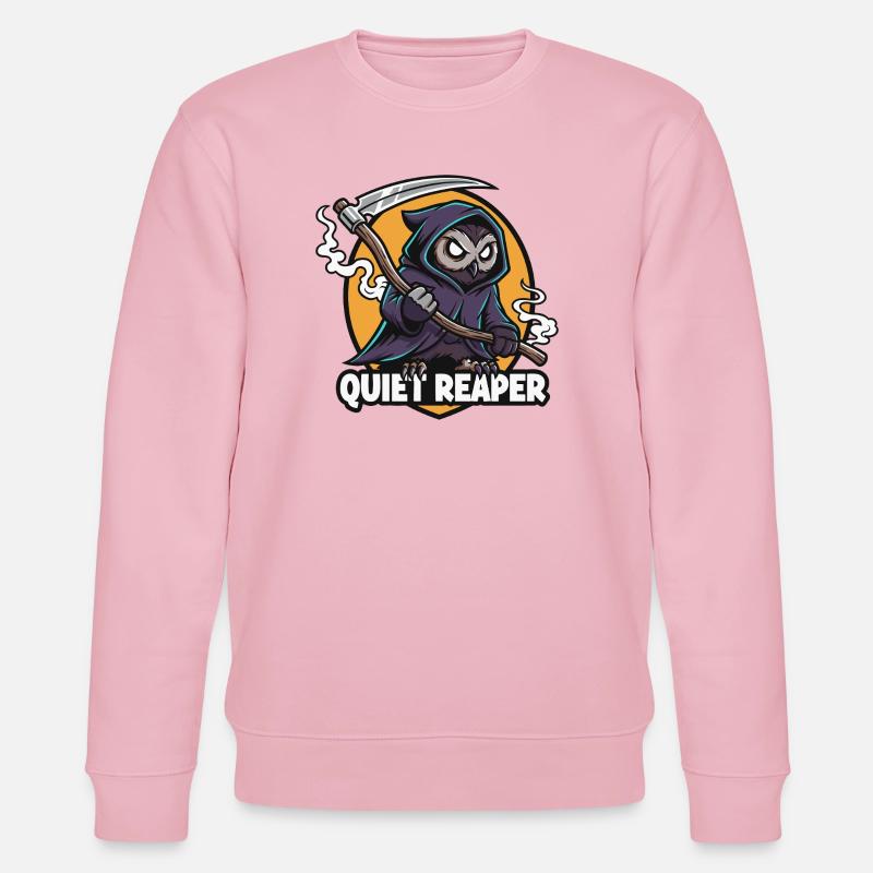 Stille Sensenjäger-Eule - Stanley/Stella Unisex Bio-Sweatshirt CHANGER  - Hellrosa