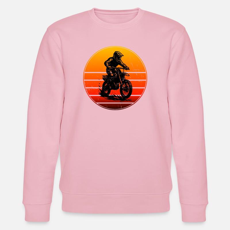 Statement for all motocross - Stanley/Stella CHANGER Unisex Organic Sweatshirt - cotton pink