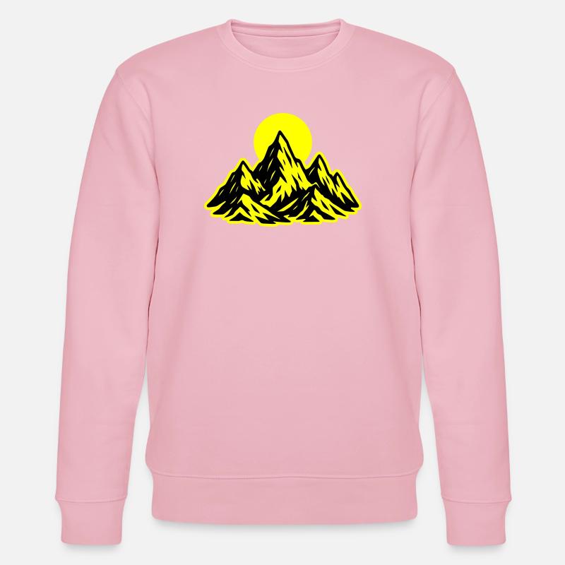 Berge Sonne - Stanley/Stella Unisex Bio-Sweatshirt CHANGER  - Hellrosa