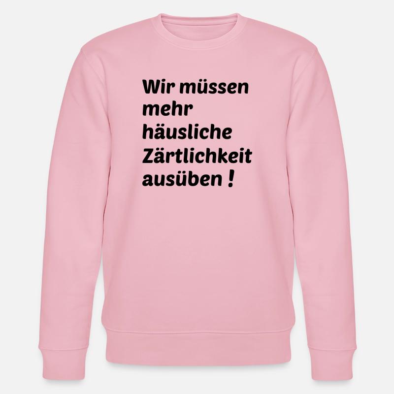 Häusliche Zärtlichkeit - Stanley/Stella Unisex Bio-Sweatshirt CHANGER  - Hellrosa