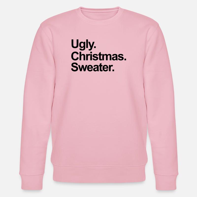 Pull de Noël moche - Sweat bio CHANGER Stanley/Stella Unisexe - rose pâle