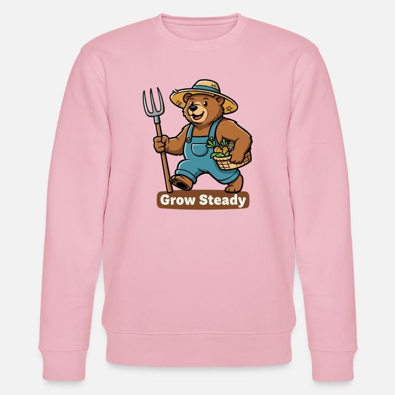 Wachse Beständig – Bärenbauer - Stanley/Stella Unisex Bio-Sweatshirt CHANGER  - Hellrosa