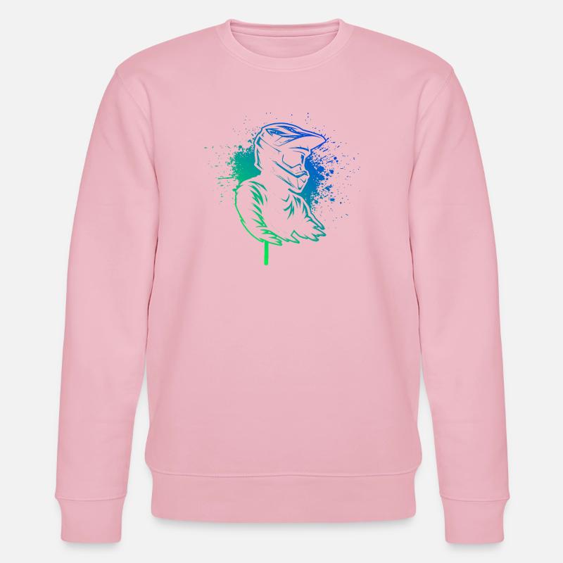 Conception compacte du motocross - Sweat bio CHANGER Stanley/Stella Unisexe - rose pâle