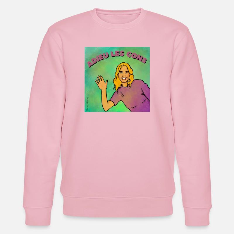 Auf Wiedersehen, Idioten - Stanley/Stella Unisex Bio-Sweatshirt CHANGER  - Hellrosa
