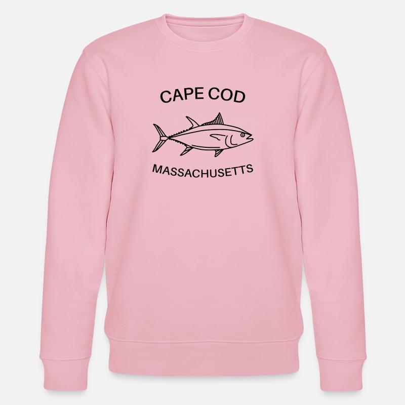 Cape Cod - Massachusetts États-Unis - Pêche - thon - Sweat bio CHANGER Stanley/Stella Unisexe - rose pâle