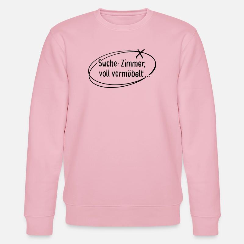 Suche Zimmer, voll vermöbelt - Stanley/Stella Unisex Bio-Sweatshirt CHANGER  - Hellrosa