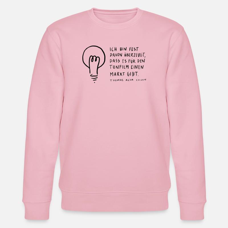 Thomas Edison - Stanley/Stella Unisex Bio-Sweatshirt CHANGER  - Hellrosa