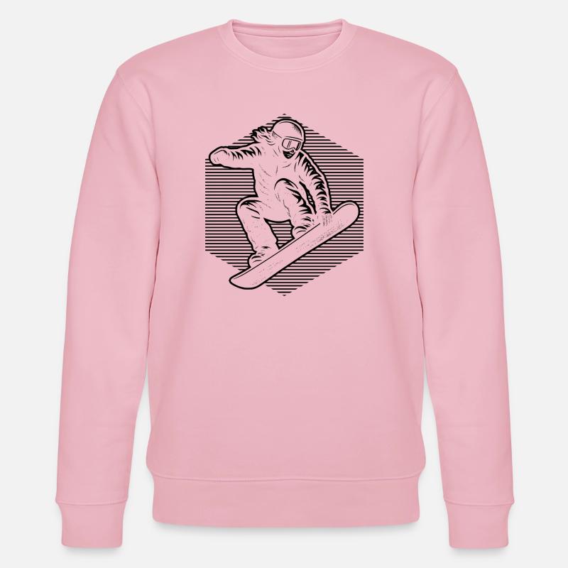 Conception de snowboarder - Sweat bio CHANGER Stanley/Stella Unisexe - rose pâle