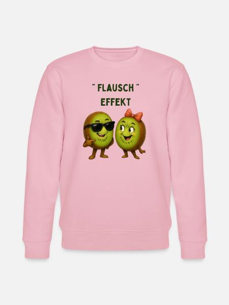 Fluffy Effect Kiwi Duo - Stanley/Stella CHANGER Unisex Organic Sweatshirt - cotton pink