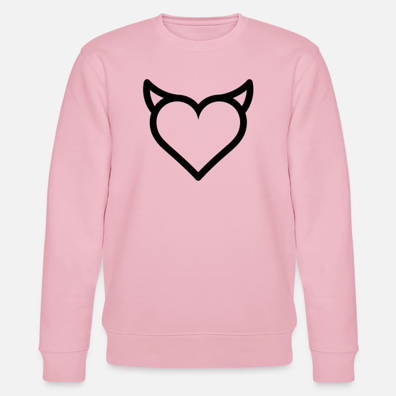 Dämonenherz - Stanley/Stella Unisex Bio-Sweatshirt CHANGER  - Hellrosa