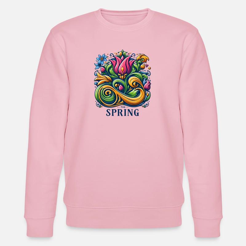 Frühling Logo - Stanley/Stella Unisex Bio-Sweatshirt CHANGER  - Hellrosa