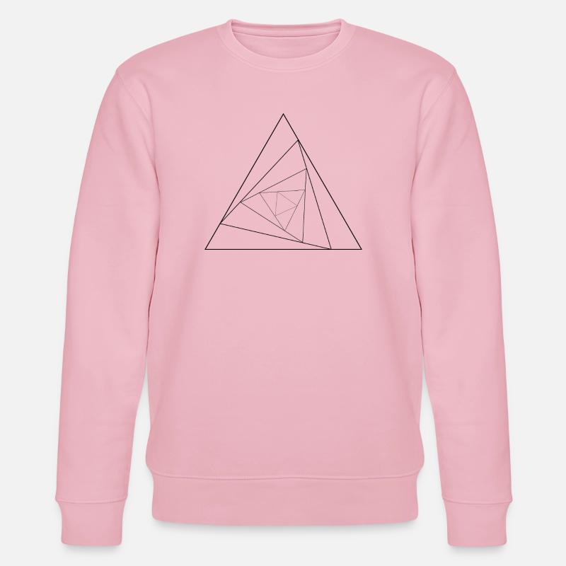 Triangular triangle - Stanley/Stella CHANGER Unisex Organic Sweatshirt - cotton pink