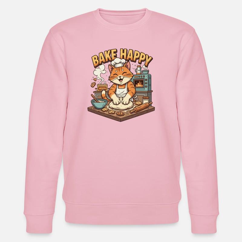 Baking Delight Cat Bakes Cookies - Sweat bio CHANGER Stanley/Stella Unisexe - rose pâle