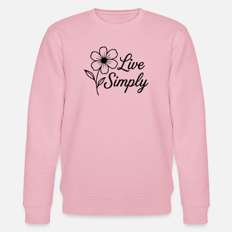 Vivre simplement - Sweat bio CHANGER Stanley/Stella Unisexe - rose pâle