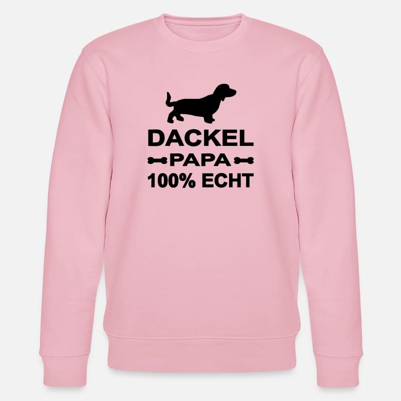 Dackel - Stanley/Stella Unisex Bio-Sweatshirt CHANGER  - Hellrosa