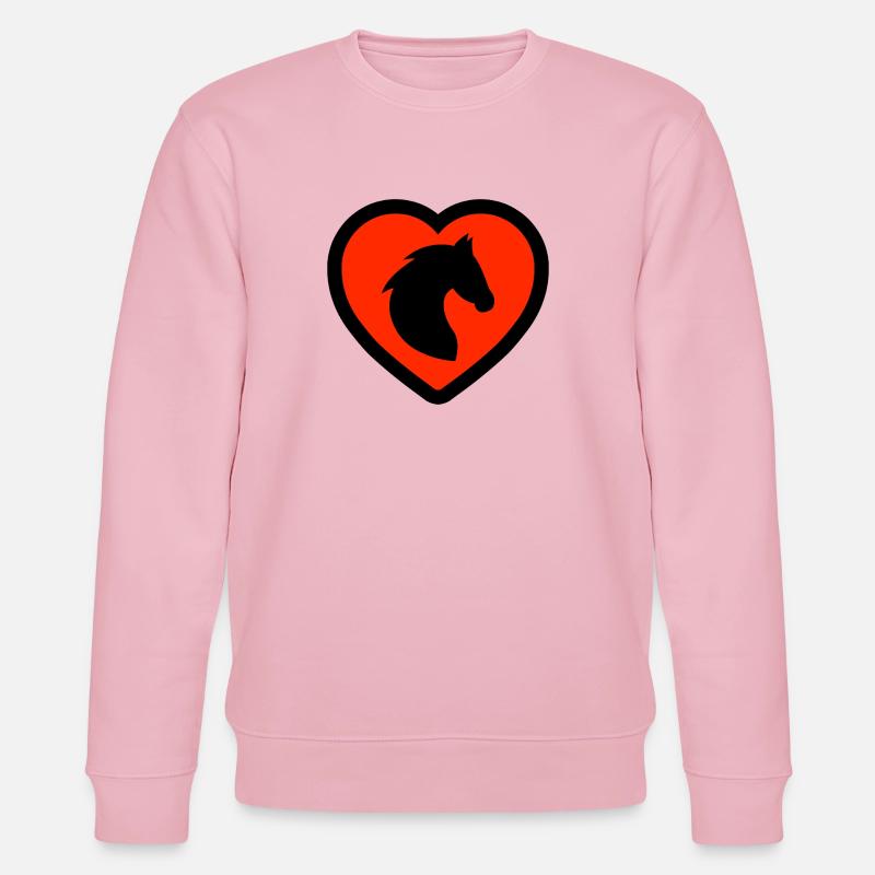 Pferde - Stanley/Stella Unisex Bio-Sweatshirt CHANGER  - Hellrosa