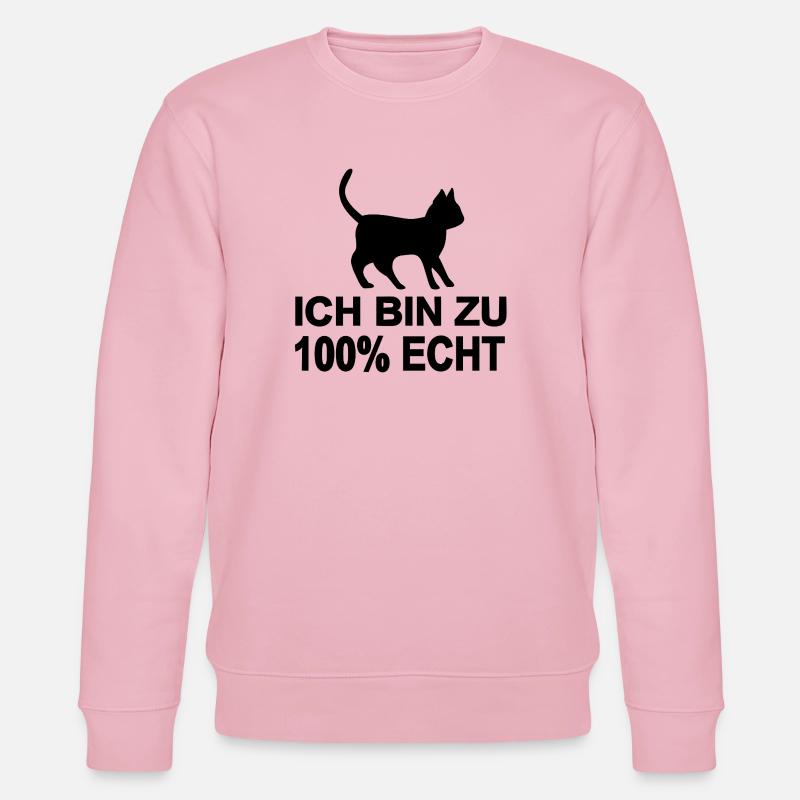 Katze - Stanley/Stella Unisex Bio-Sweatshirt CHANGER  - Hellrosa