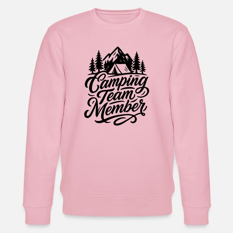 Camping Team Zelt Berge - Stanley/Stella Unisex Bio-Sweatshirt CHANGER  - Hellrosa