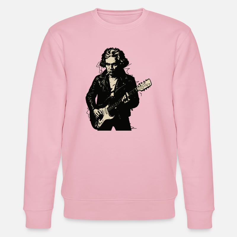 Beethoven as modern rock star - Stanley/Stella Unisex Bio-Sweatshirt CHANGER  - Hellrosa
