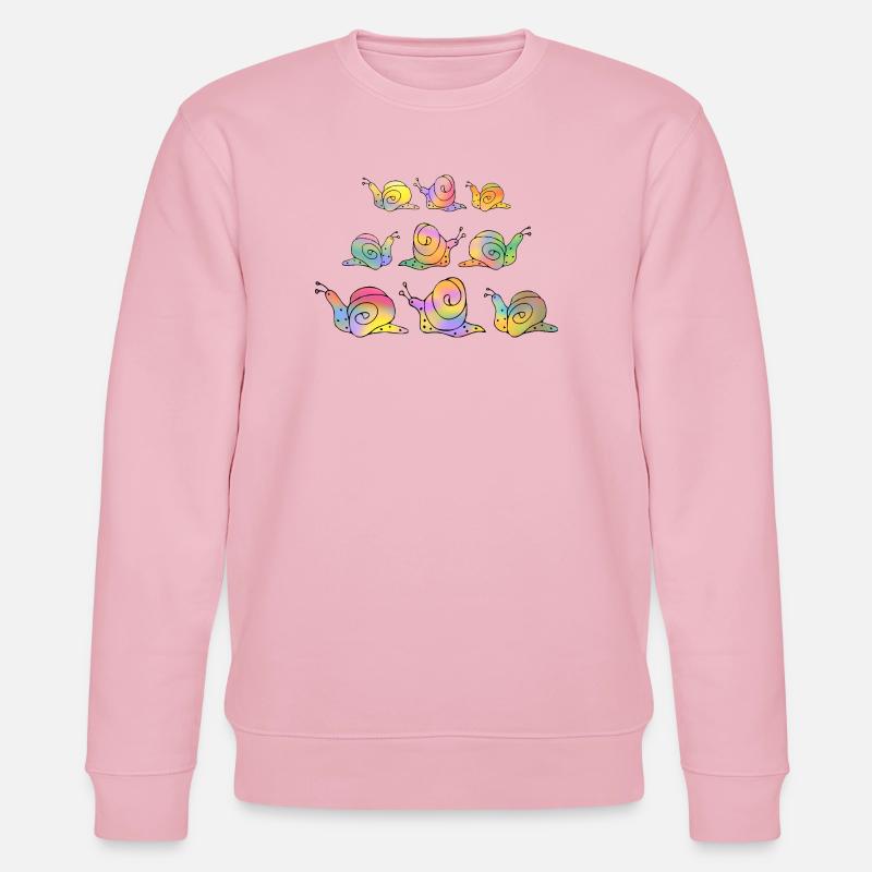 Escargots - Sweat bio CHANGER Stanley/Stella Unisexe - rose pâle