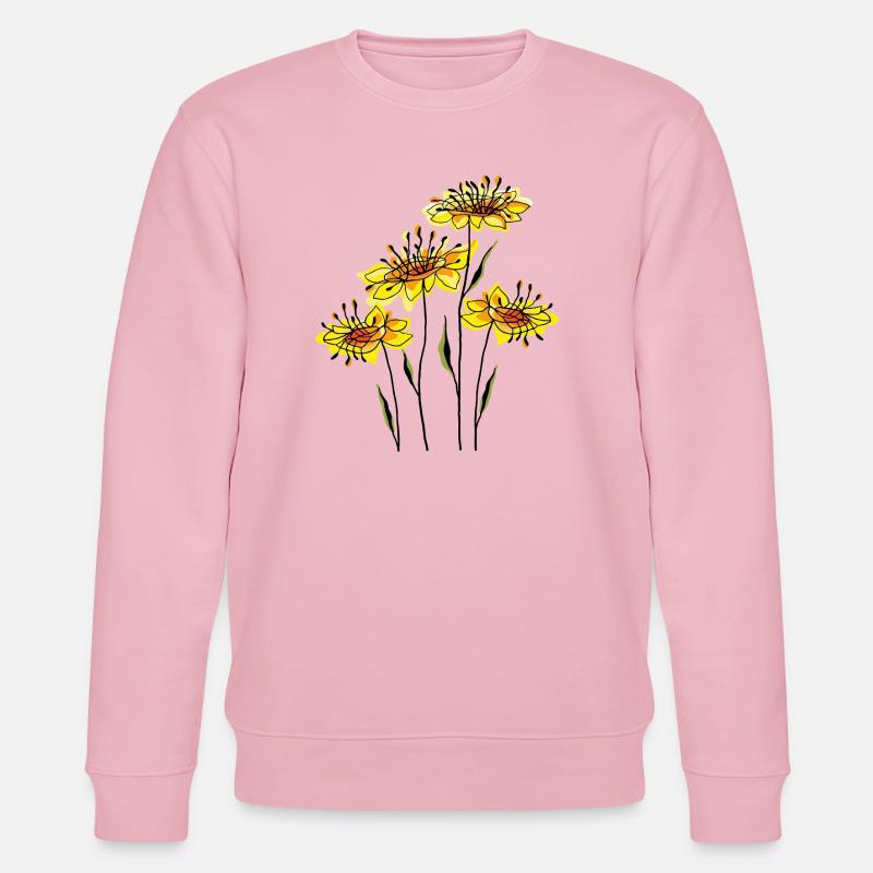 Blumen - Stanley/Stella Unisex Bio-Sweatshirt CHANGER  - Hellrosa
