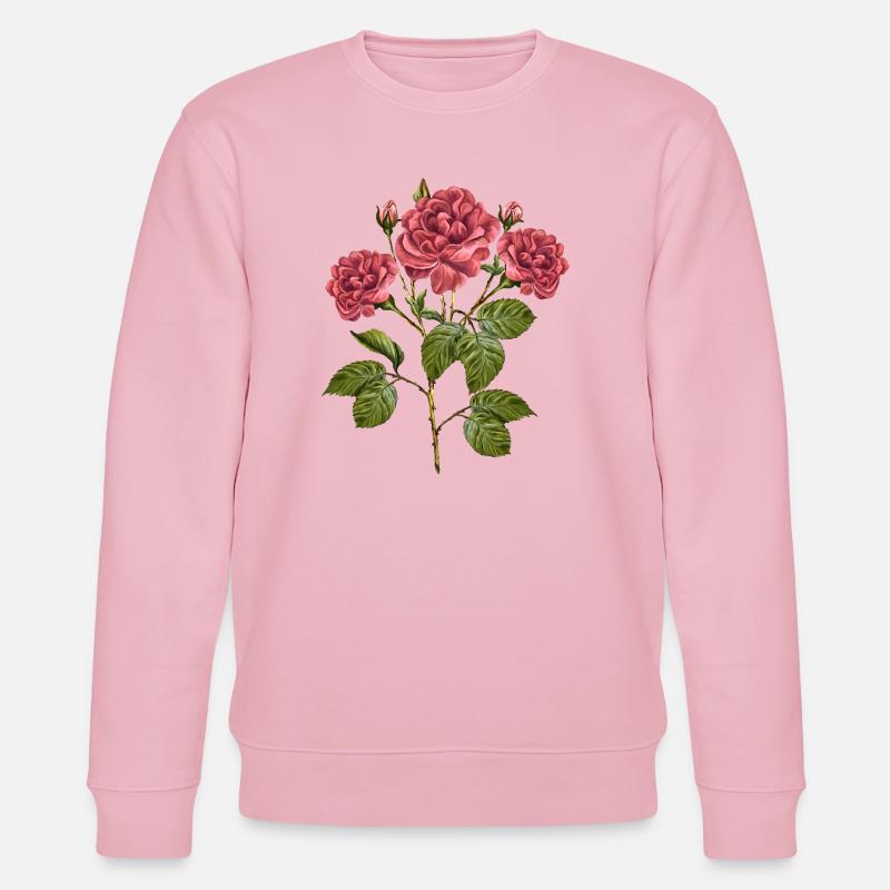 Blumen - Stanley/Stella Unisex Bio-Sweatshirt CHANGER  - Hellrosa