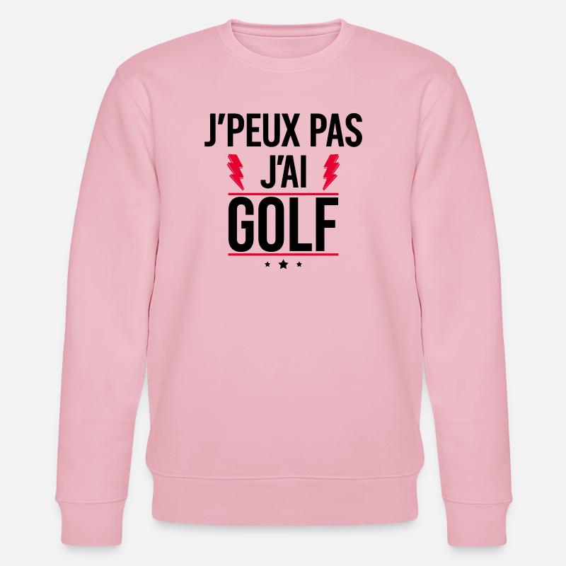 J’peux pas j’ai golf Humour Golf - Sweat bio CHANGER Stanley/Stella Unisexe - rose pâle