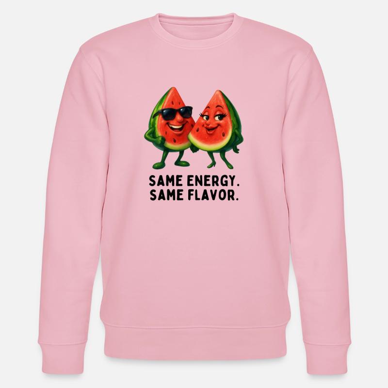 Gleiche Energie Gleicher Geschmack - Stanley/Stella Unisex Bio-Sweatshirt CHANGER  - Hellrosa