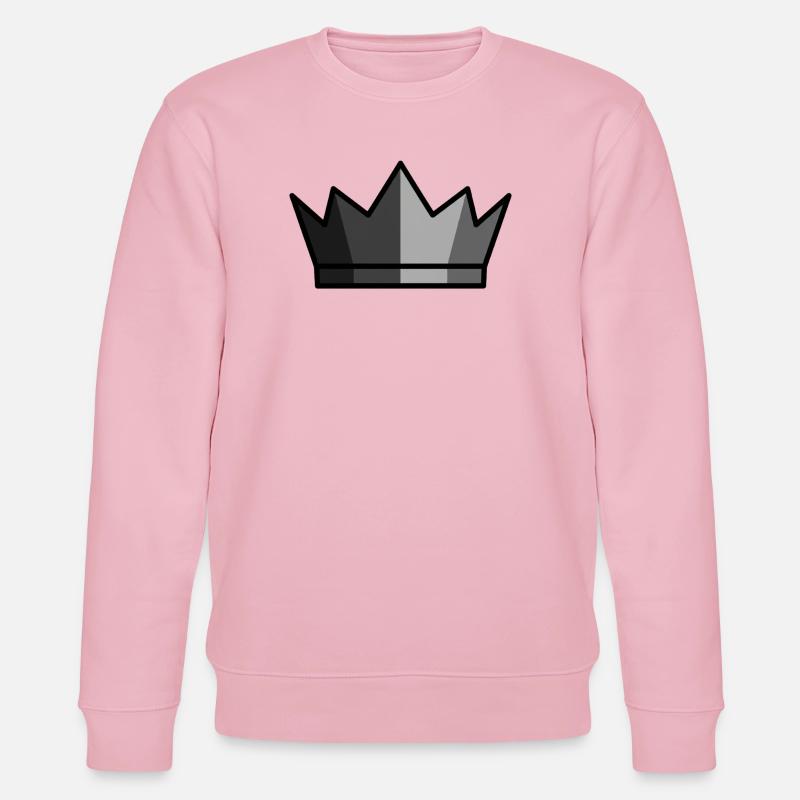 Schwarze Krone King Gaming Logo - Stanley/Stella Unisex Bio-Sweatshirt CHANGER  - Hellrosa
