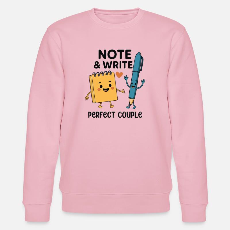 Note & Write Perfect Couple Fun Design - Sweat bio CHANGER Stanley/Stella Unisexe - rose pâle