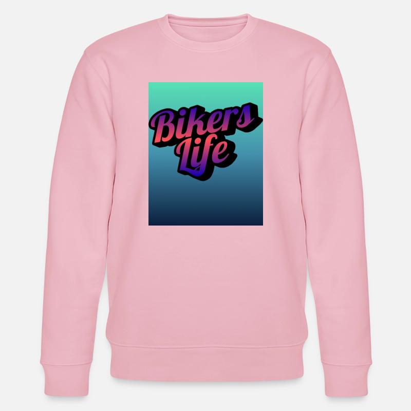 Biker Lebensgradient - Stanley/Stella Unisex Bio-Sweatshirt CHANGER  - Hellrosa