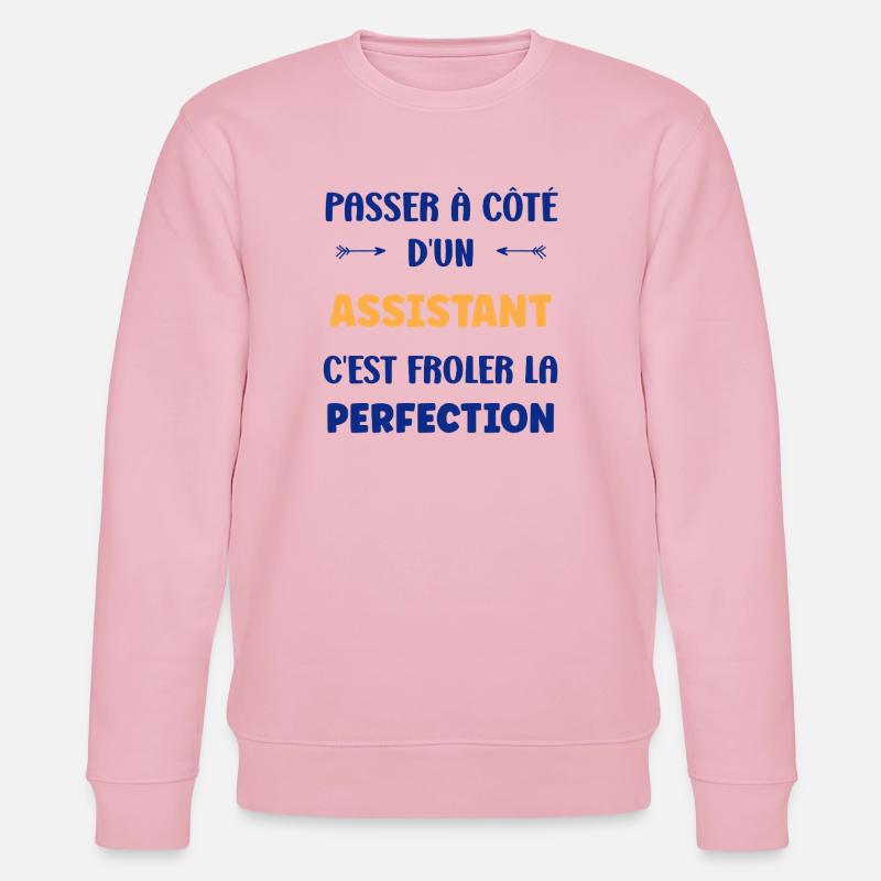 Lass einen Zauberer weg - Stanley/Stella Unisex Bio-Sweatshirt CHANGER  - Hellrosa