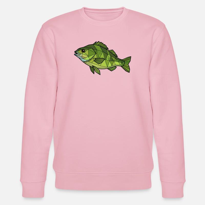 Geometric Perch Low Poly - Stanley/Stella CHANGER Unisex Organic Sweatshirt - cotton pink