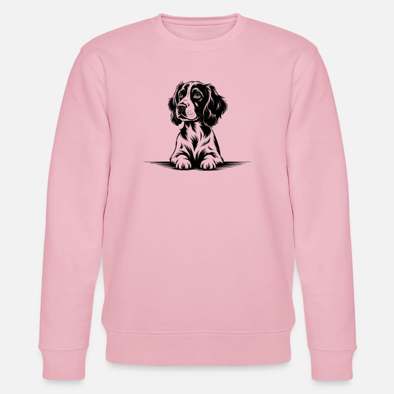 Cocker Spaniel - Sweat bio CHANGER Stanley/Stella Unisexe - rose pâle