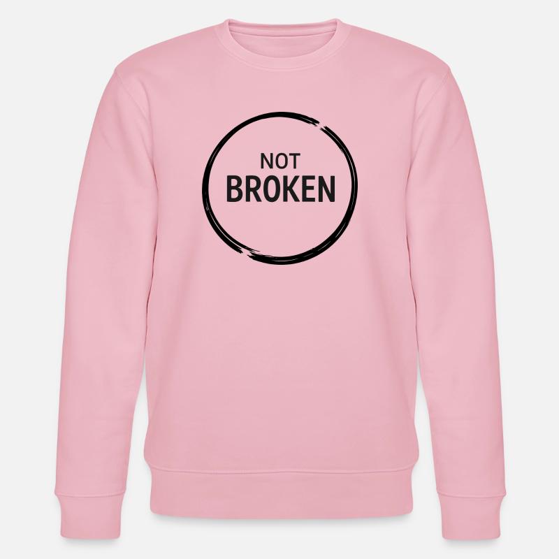 Not Broken Resilience Tee - Stanley/Stella Unisex Bio-Sweatshirt CHANGER  - Hellrosa