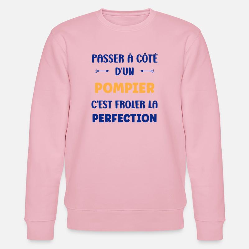 pompier - Sweat bio CHANGER Stanley/Stella Unisexe - rose pâle