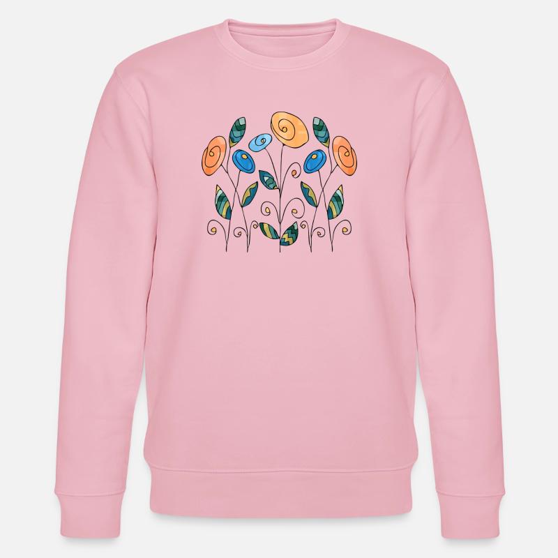 Blumen - Stanley/Stella Unisex Bio-Sweatshirt CHANGER  - Hellrosa