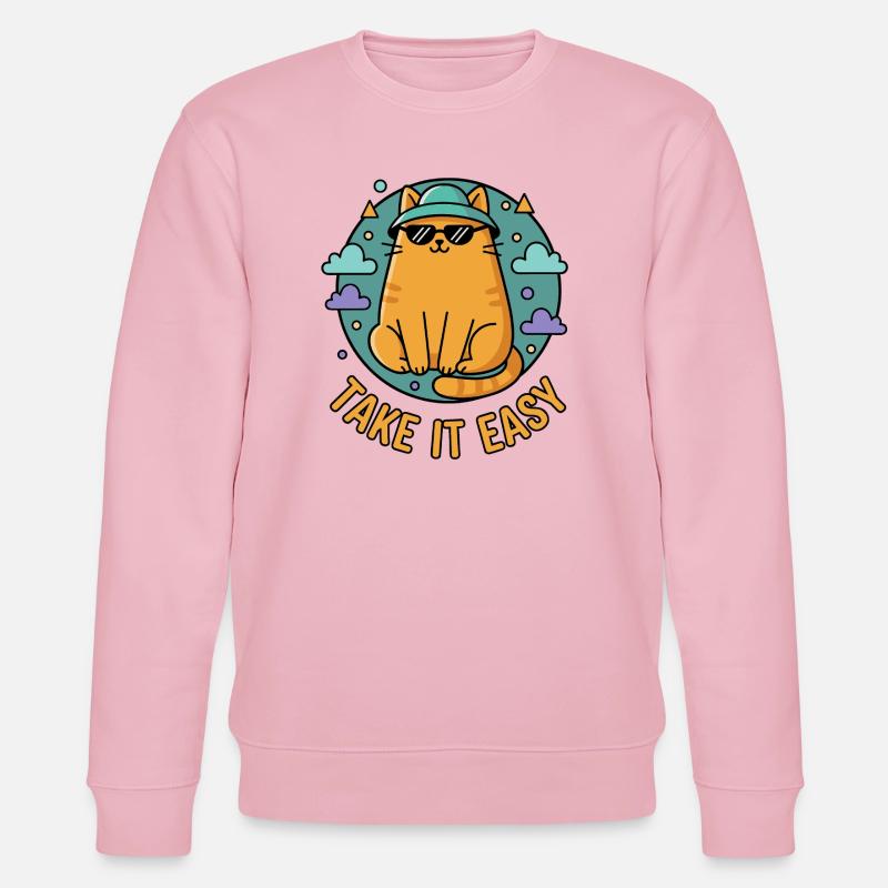 Chillkater avec des lunettes de soleil - Sweat bio CHANGER Stanley/Stella Unisexe - rose pâle