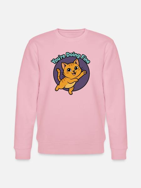 Katzen-Mutmacher: You're Doing Fine - Stanley/Stella Unisex Bio-Sweatshirt CHANGER - Hellrosa