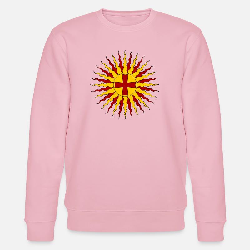 Ewiges Licht Jesu Christi - Stanley/Stella Unisex Bio-Sweatshirt CHANGER - Hellrosa