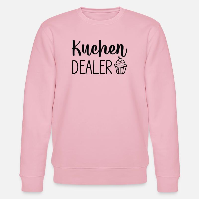 Kuchen Cupcake Script Logo - Stanley/Stella CHANGER Unisex Organic Sweatshirt - cotton pink