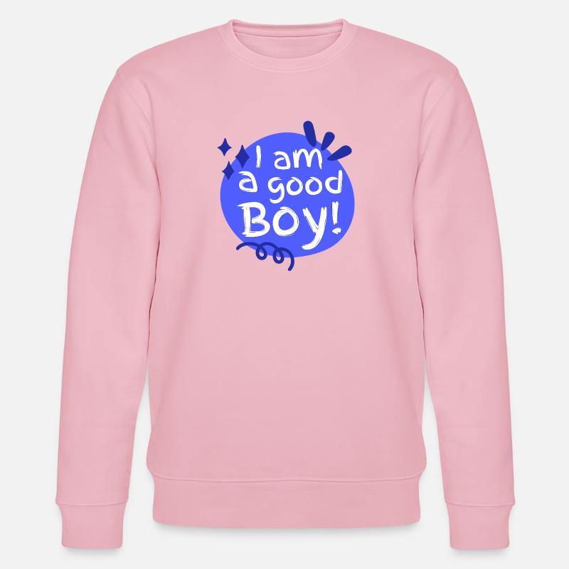 Ich bin ein guter Junge - Stanley/Stella Unisex Bio-Sweatshirt CHANGER  - Hellrosa
