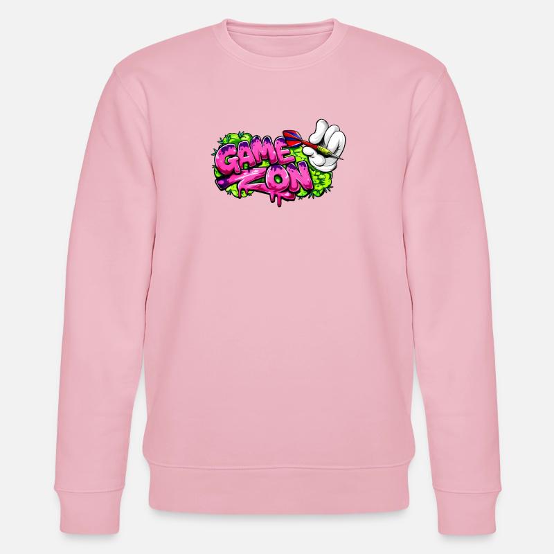 Dart,Darts,Game on Graffiti - Stanley/Stella Unisex Bio-Sweatshirt CHANGER  - Hellrosa