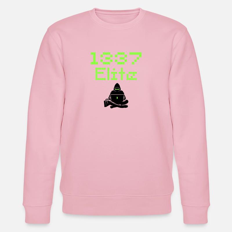 1337 Elite Hacker Squad, Leet Hacker - Stanley/Stella CHANGER Unisex Organic Sweatshirt - cotton pink