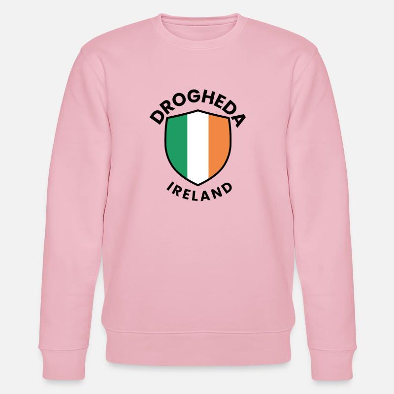 Bouclier d’Irlande de Drogheda - Sweat bio CHANGER Stanley/Stella Unisexe - rose pâle
