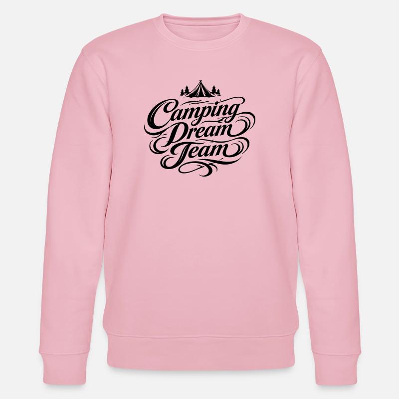 Équipe de rêve du camping - Sweat bio CHANGER Stanley/Stella Unisexe - rose pâle
